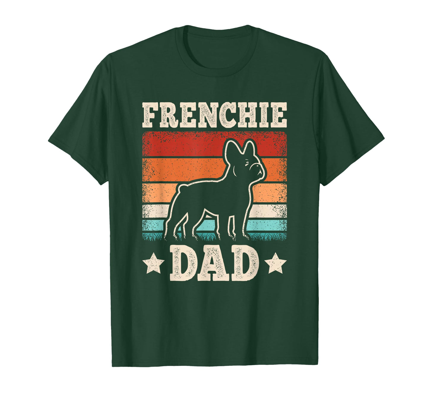 Frenchie Dad Retro French Bulldog Lover Daddy Men T-Shirt