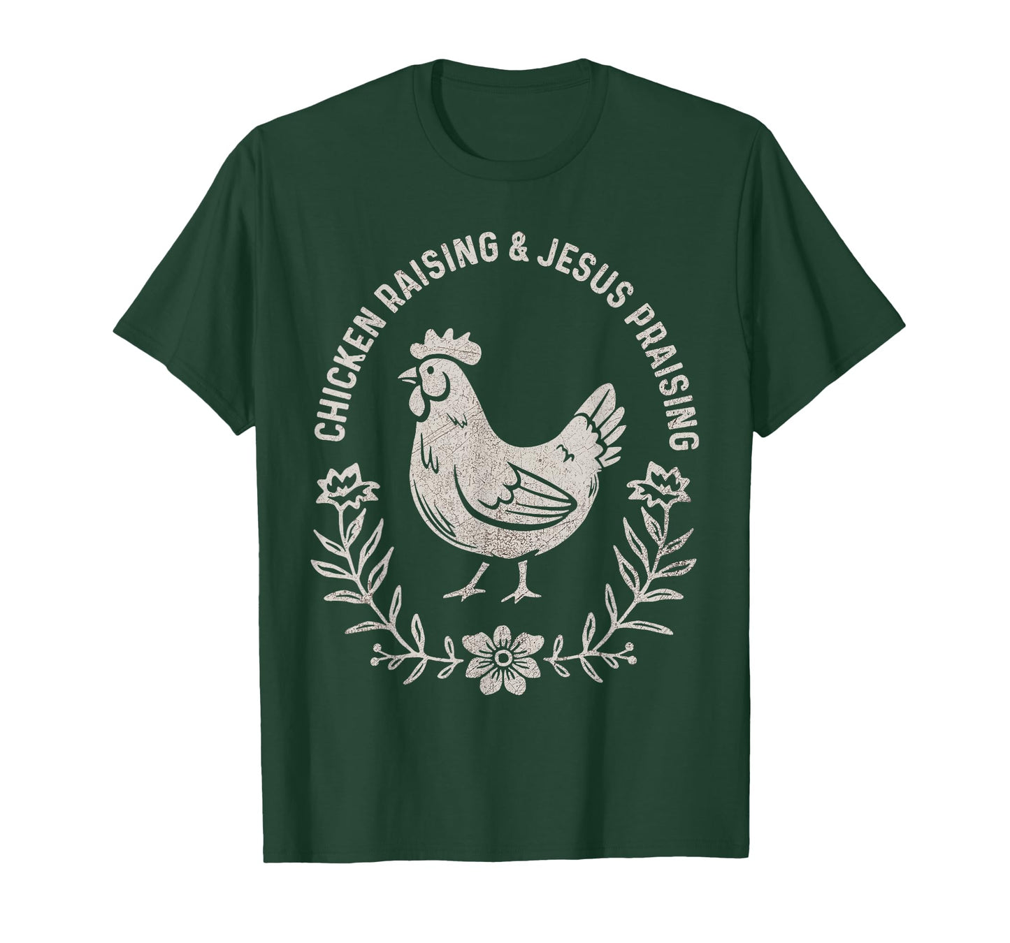 Chicken Raising & Jesus Praising Vintage T-Shirt