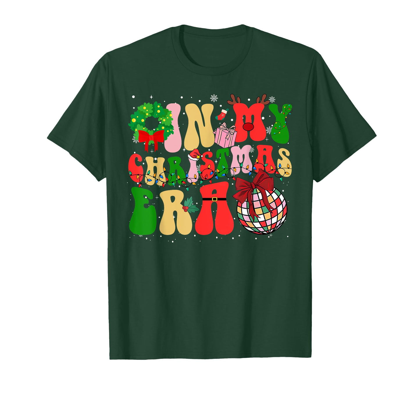 Family Matching in My Christmas Era Xmas 2025 Men Women Kid T-Shirt