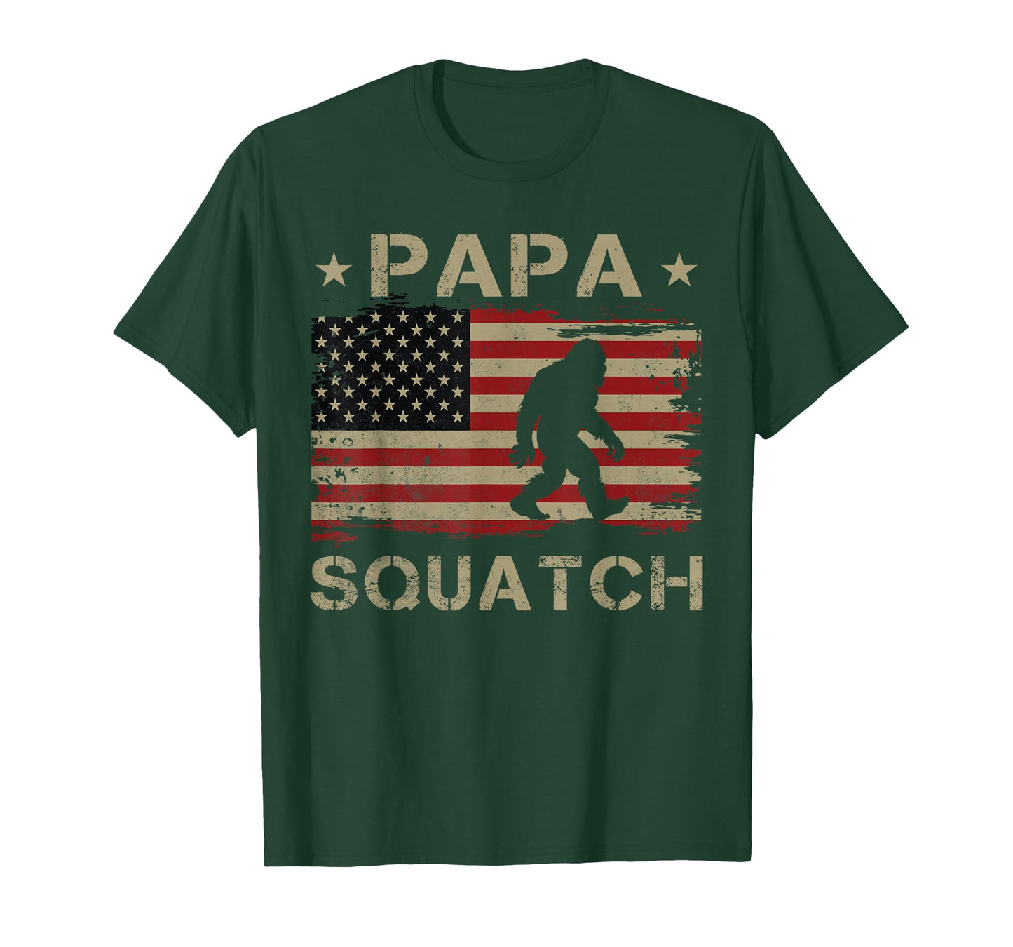 Papa Squatch Bigfoot Sasquatch Papasquatch Father's Day Men T-Shirt