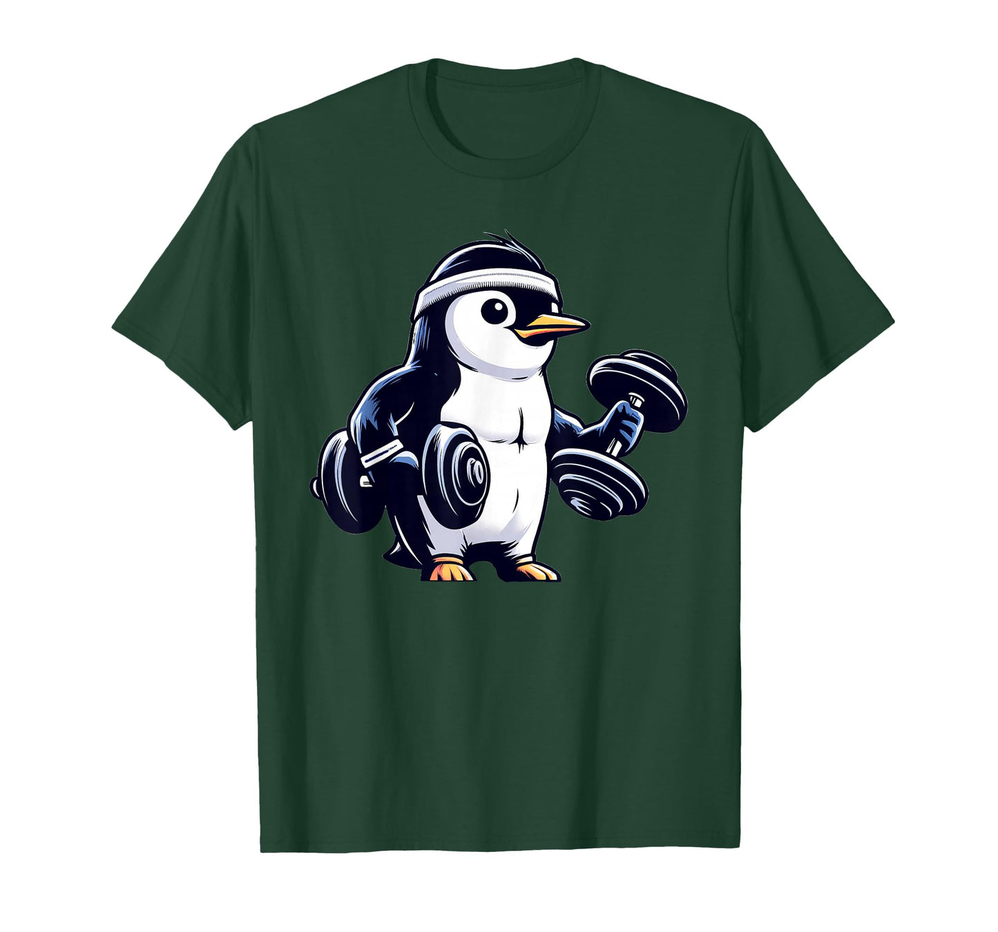 Penguin Powerlifting Weightlifting Gym Workout T-Shirt