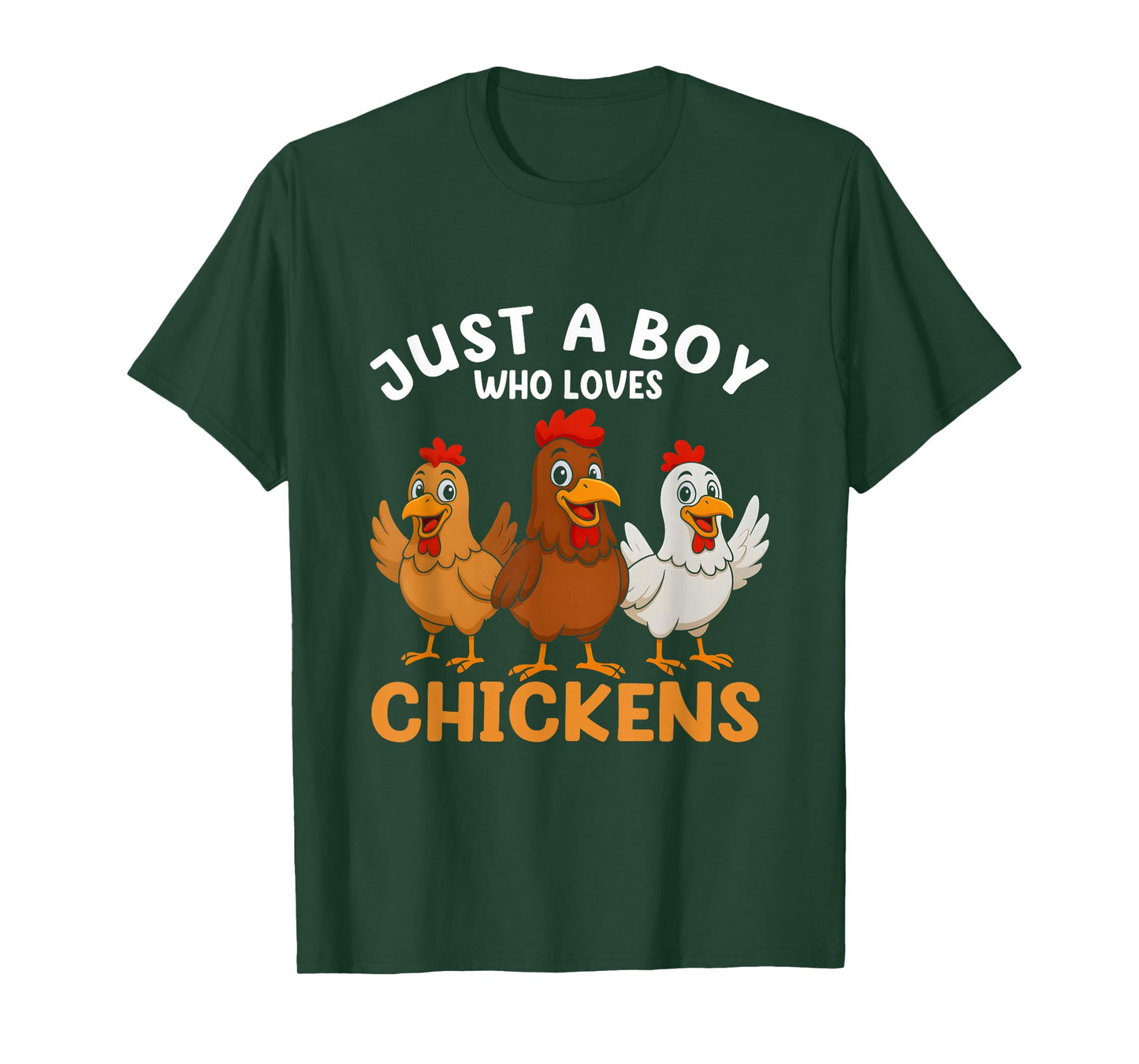 Just a Boy who loves Chickens Kids Boys Chicken T-Shirt