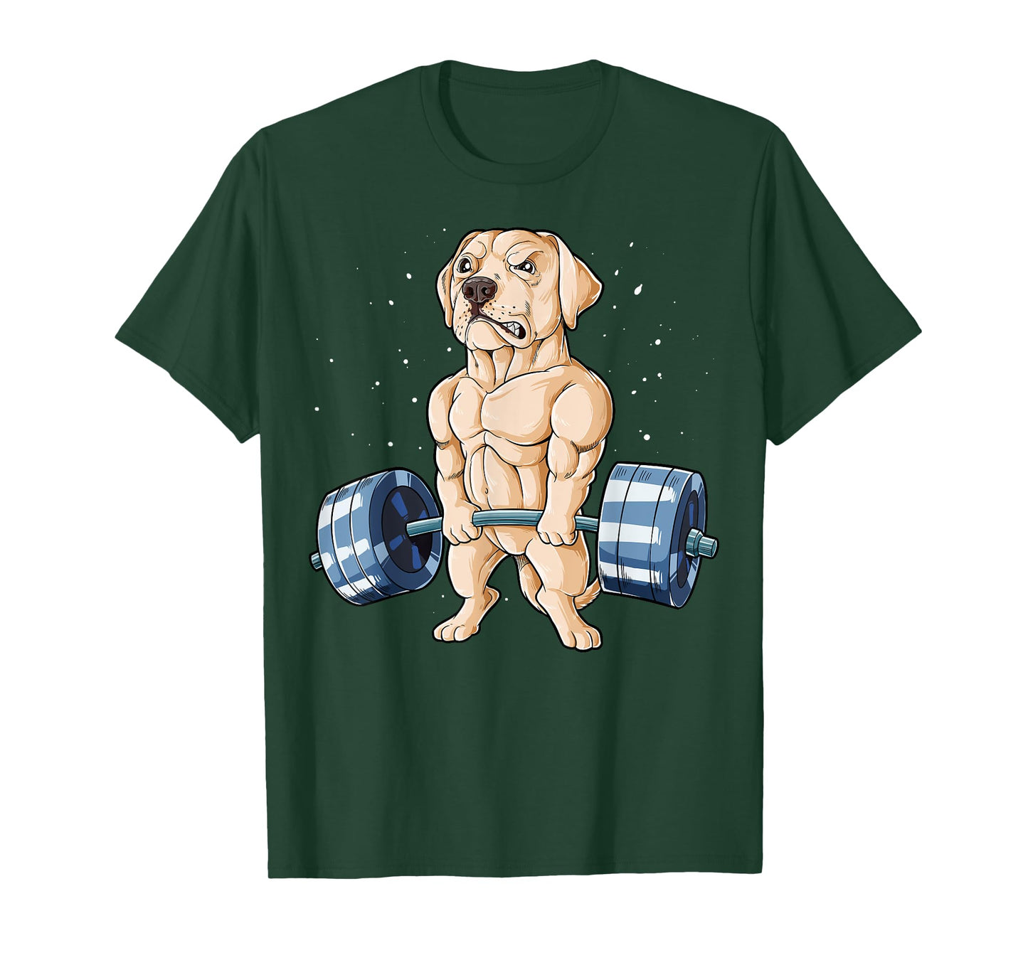 Labrador Weightlifting Funny Deadlift Men Fitness Gym Gifts T-Shirt