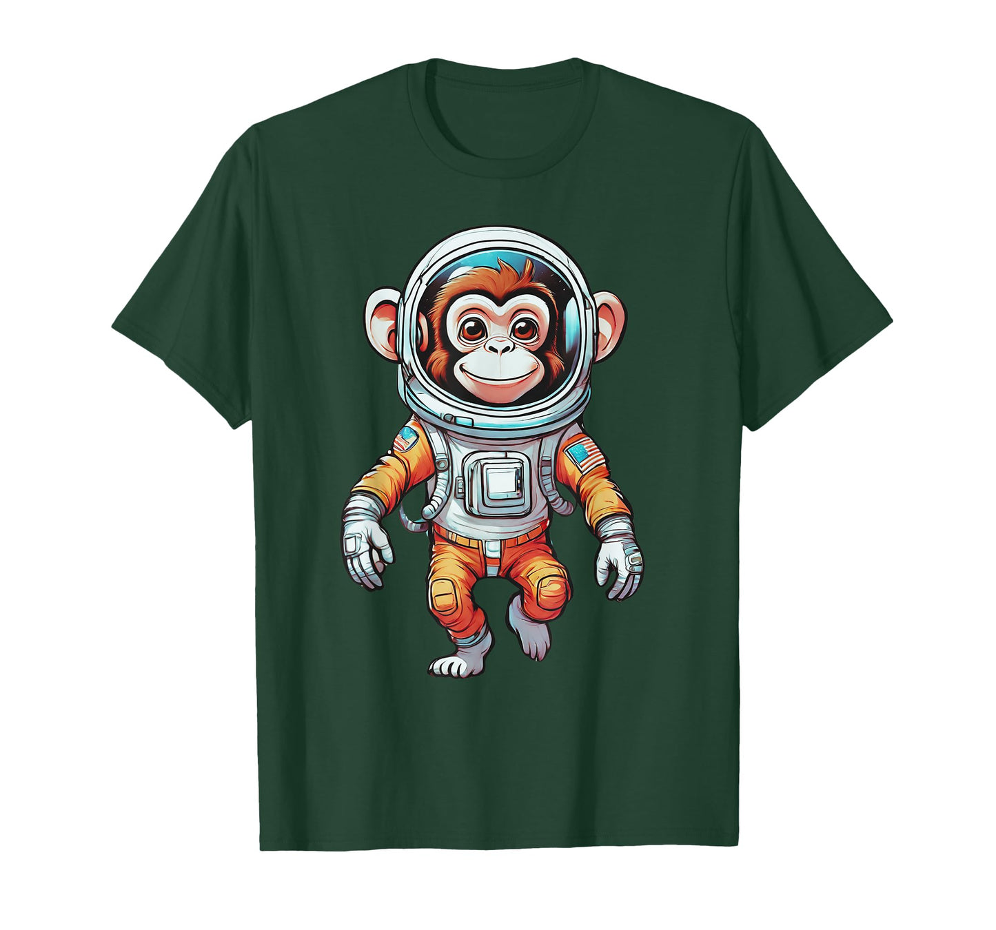 Funny Astronaut Monkey Cosmonaut Space Galaxy Lover Gift T-Shirt
