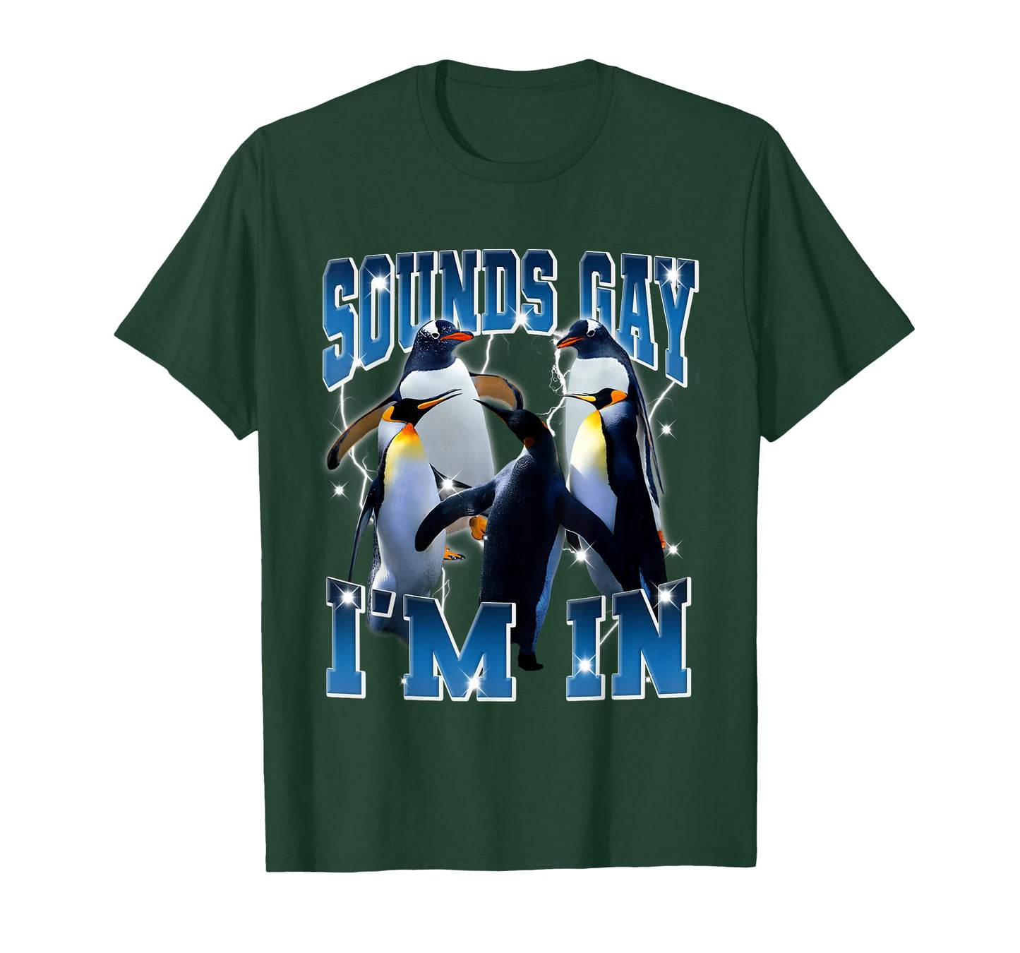 Gay Penguin Sounds Gay I'm In Queer Lesbian Lgbtq Bootleg T-Shirt