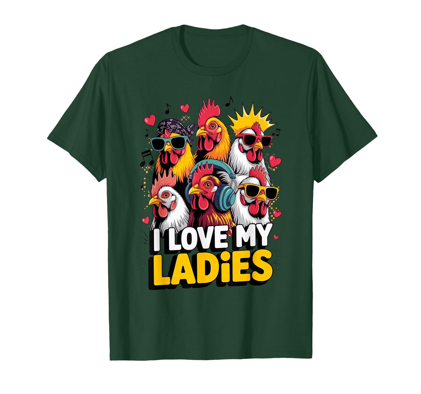 Funny Chicken Art Men Women Ladies Chicken Farmer Whisperer T-Shirt