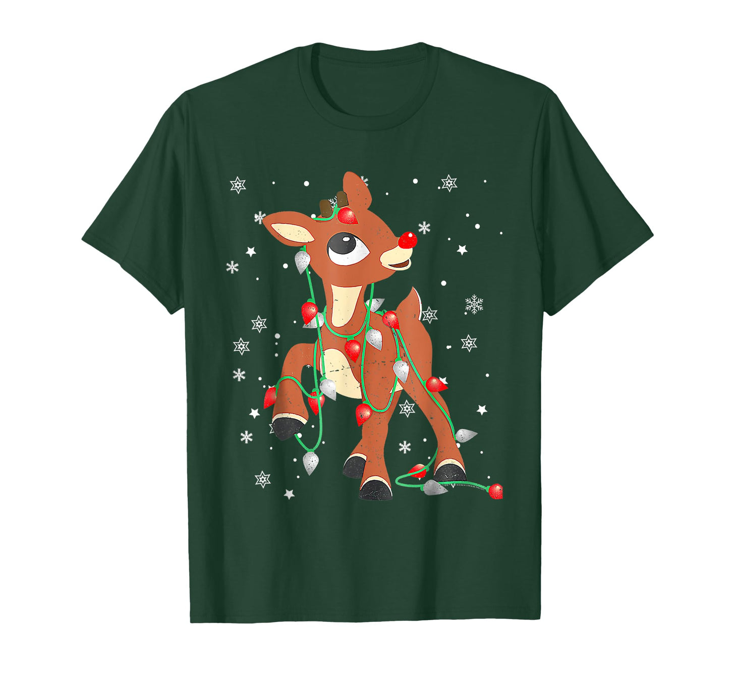 Rudolph The Red Nose Reindeer For Kids And Christmas Fan T-Shirt