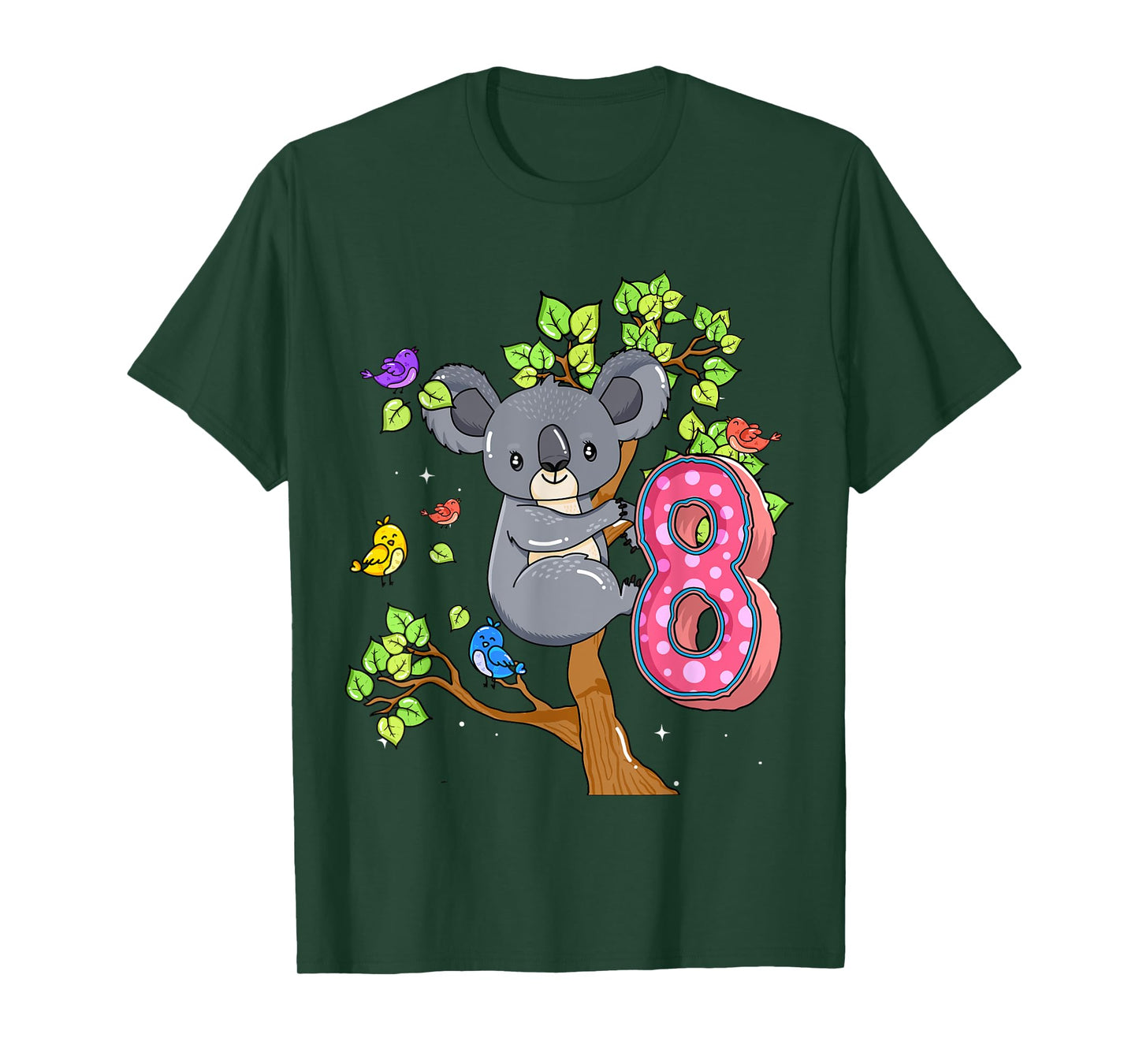 Koala Bear 8th Birthday Girl 8 Year Old Birthday Koalas Bday T-Shirt