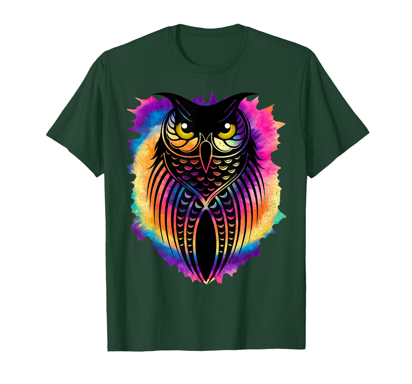 Owl Tie-Dye Graphic | Gift for Bird and Owl Lovers T-Shirt