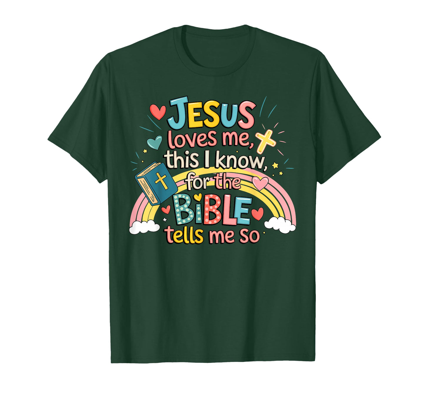 Jesus Loves Me This I Know Boys Kids Toddler Jesus Christian T-Shirt