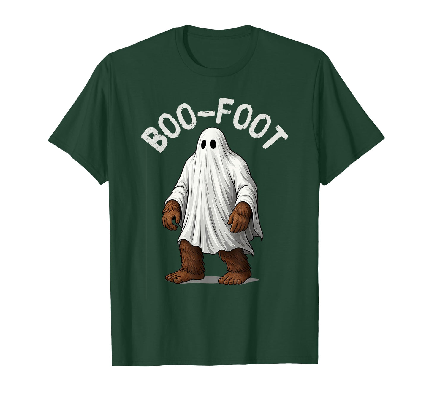 Bigfoot Ghost Costume Halloween Boo-Foot Sasquatch Spooky T-Shirt