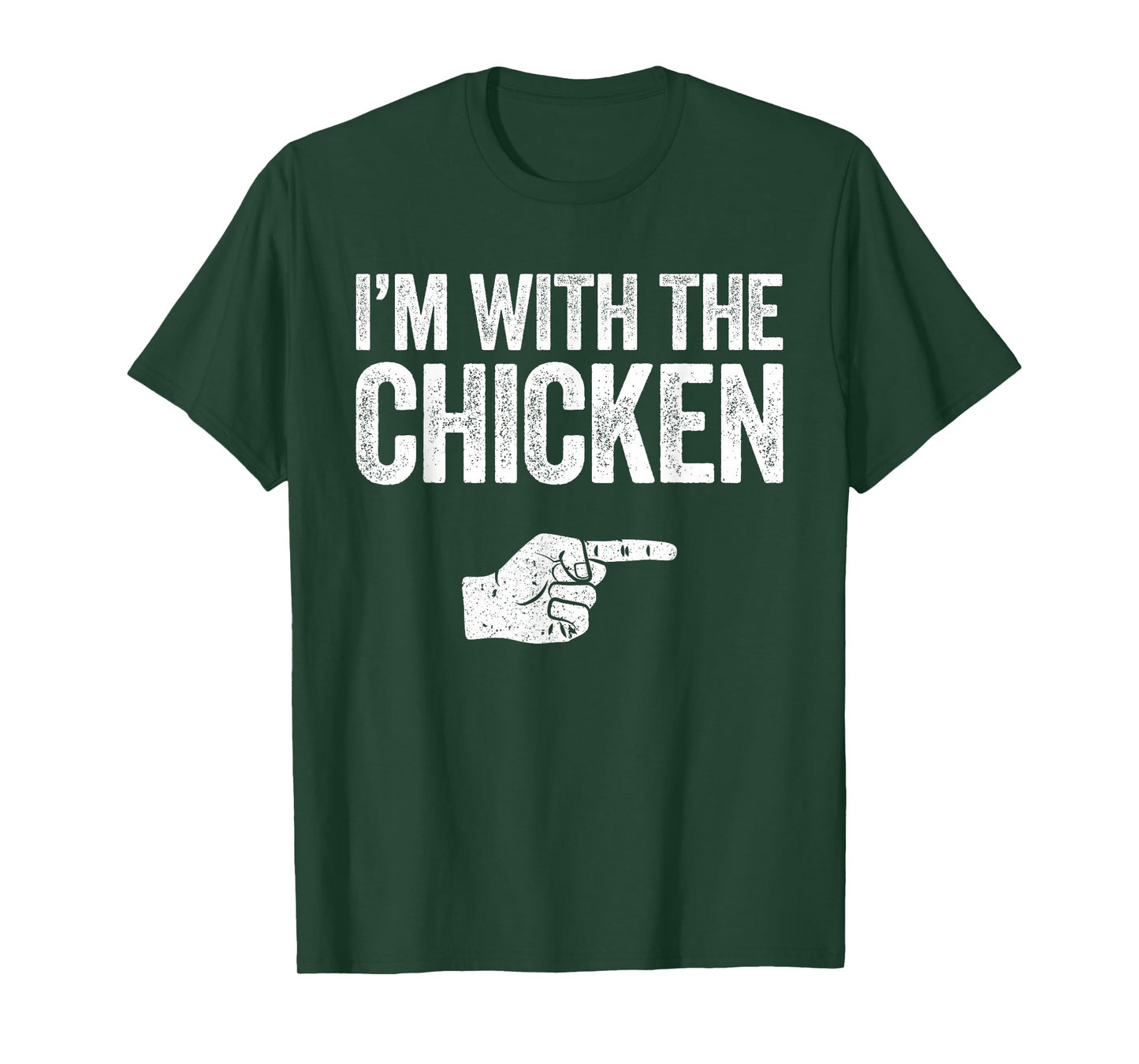 I'm With The Chicken Shirt Adult Kids Matching Costume T-Shirt