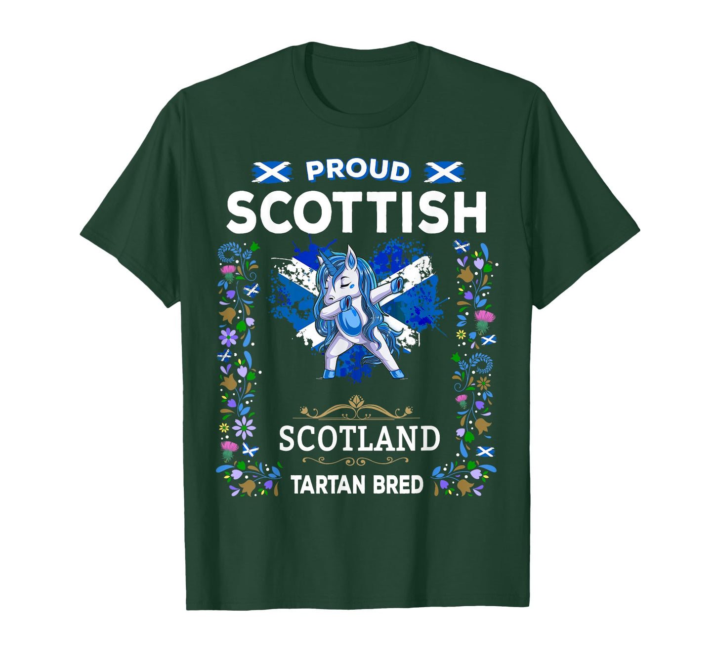 Scottish Unicorn Outfit Idea For Toddlers & Kids Scotland T-Shirt