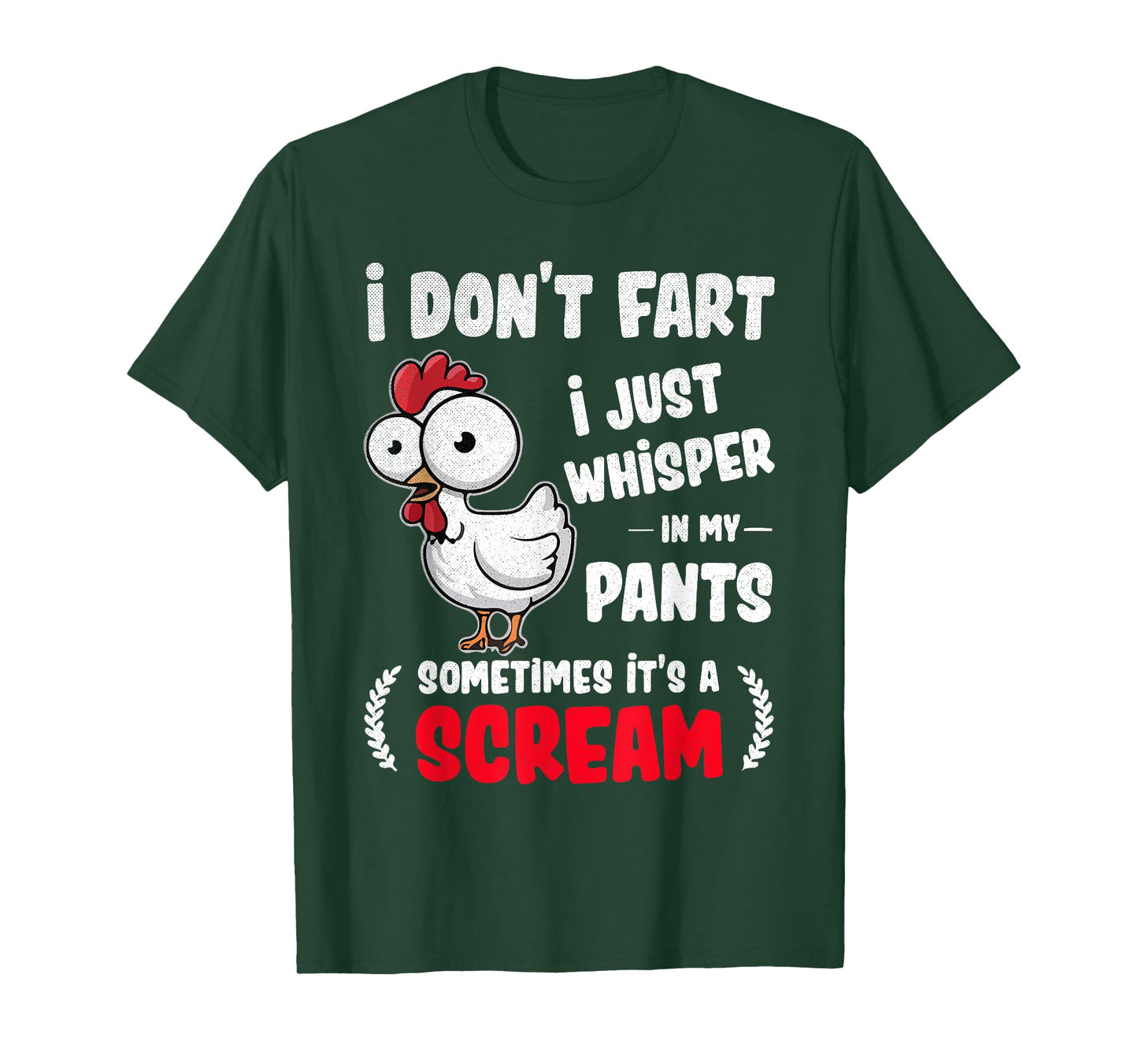 Funny Chicken Fart Joke Humor for Friends and Family T-Shirt
