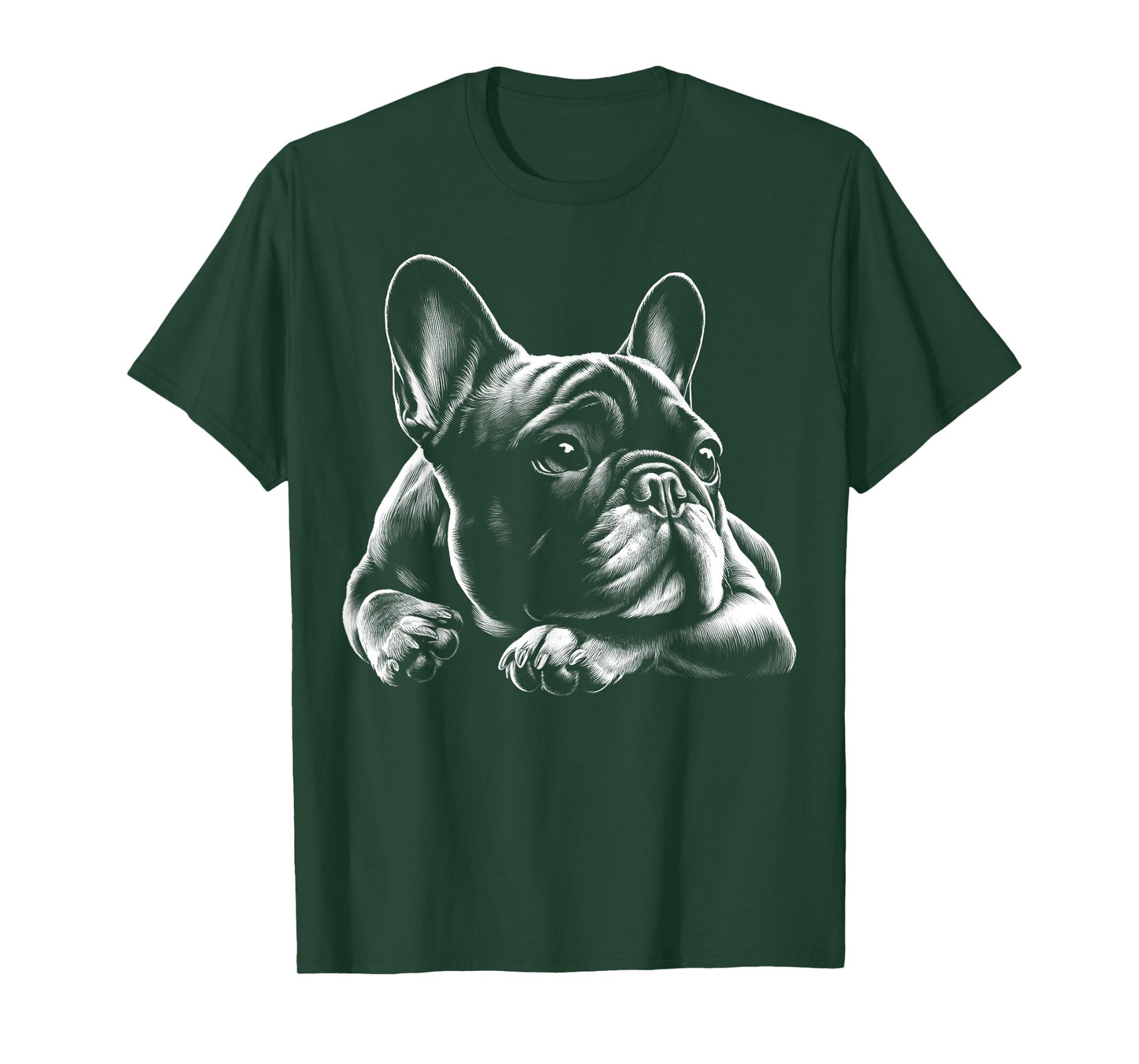 Sweet Dreamy French Bulldog in Lying Pose T-Shirt for Men Women Kids