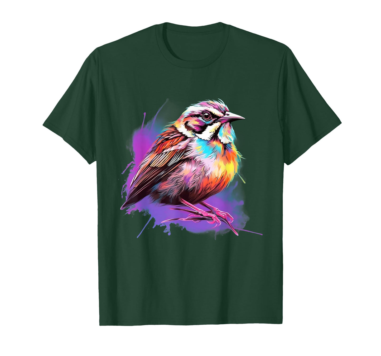 Vaporwave Aesthetic White Throated Sparrow T-Shirt