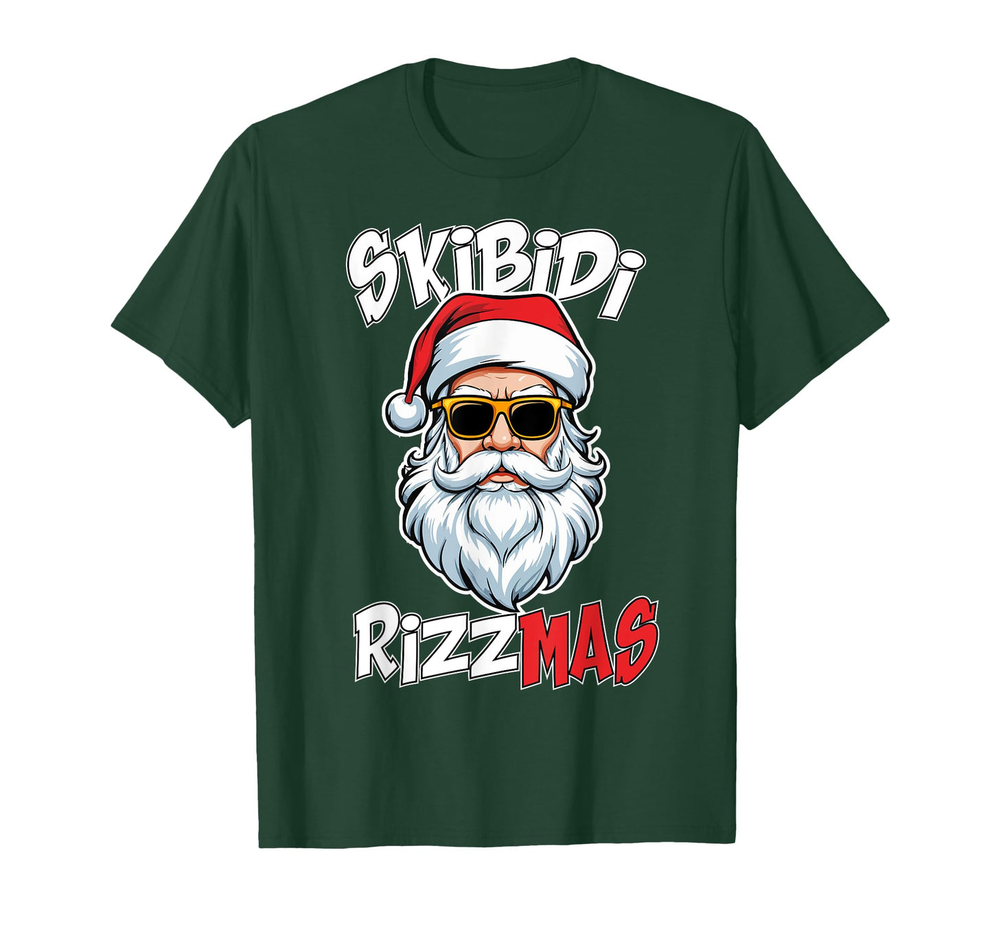 Skibidi Rizzmas Christmas Rizz Santa Claus Charisma Rizz T-Shirt
