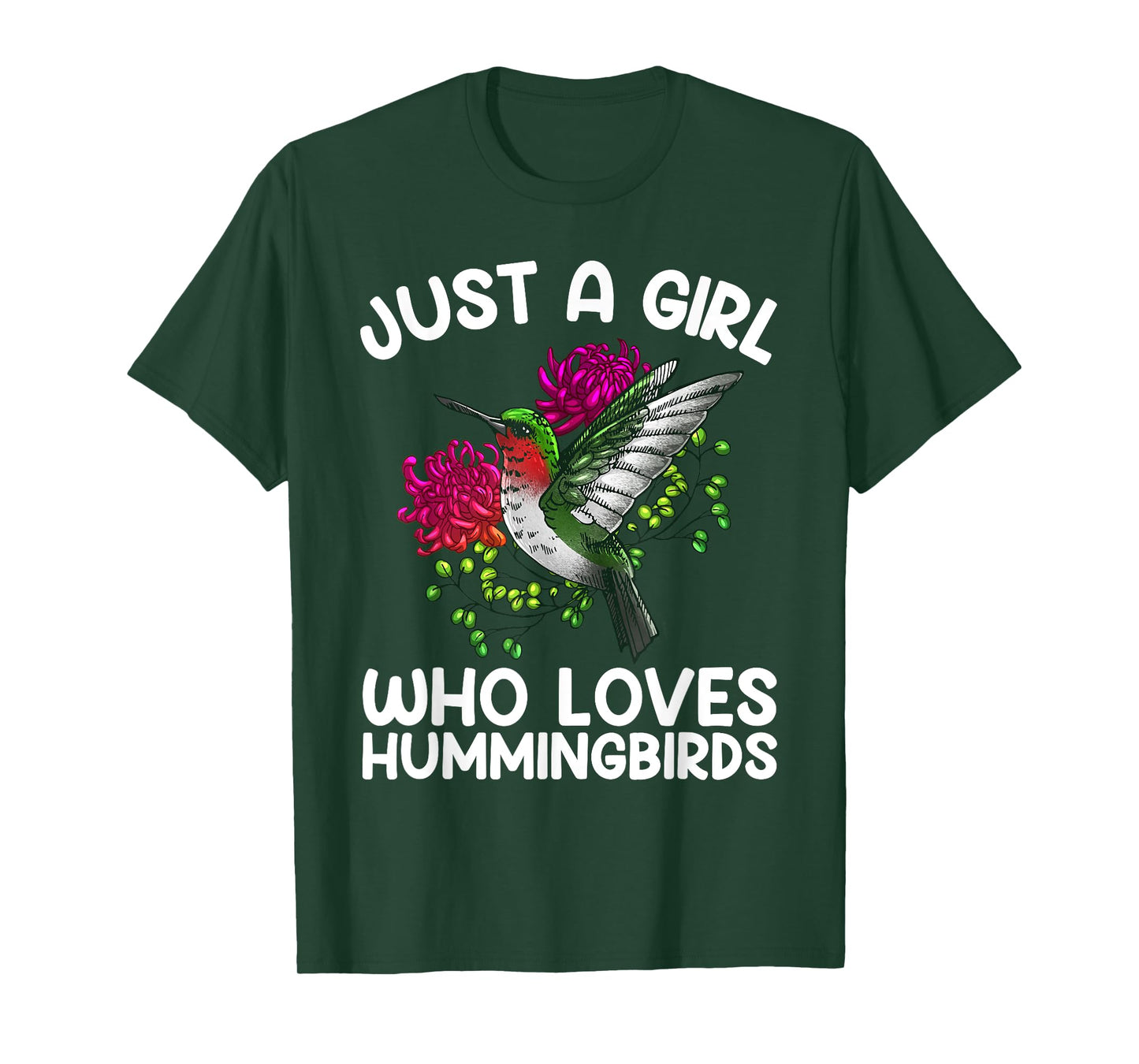 Cool Hummingbird For Women Girl Tropical Bird Watcher Birder T-Shirt