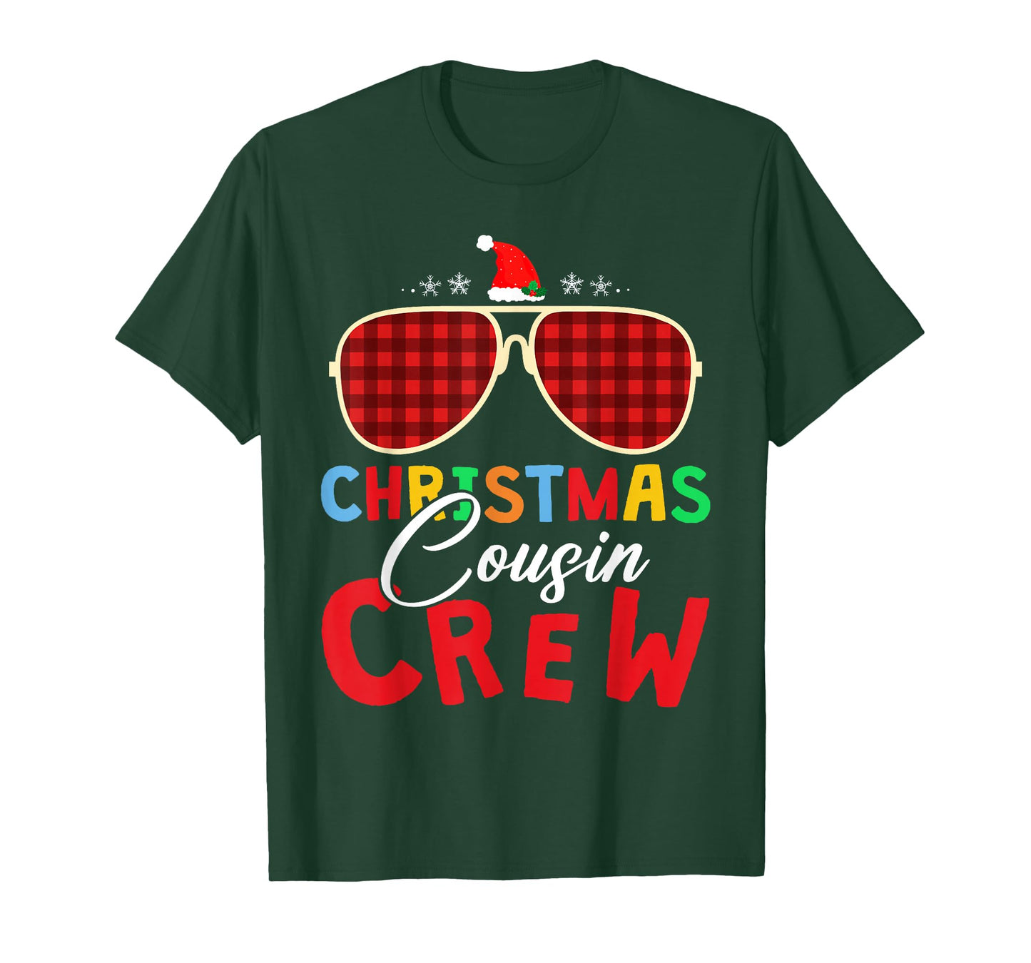 Christmas 2025 Cousin Crew Xmas Lights Funny Matching Pajama T-Shirt