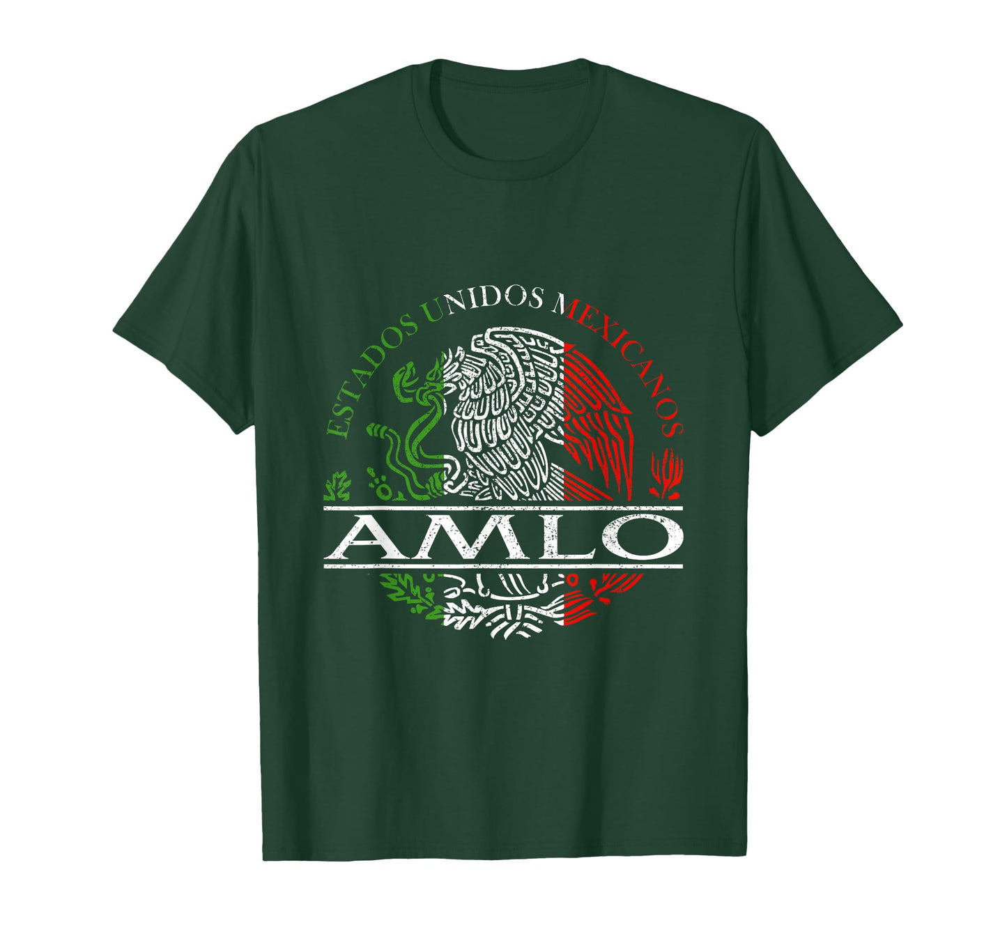 AMLO Aguila Mexicana Tricolor Mexican Eagle T-Shirt