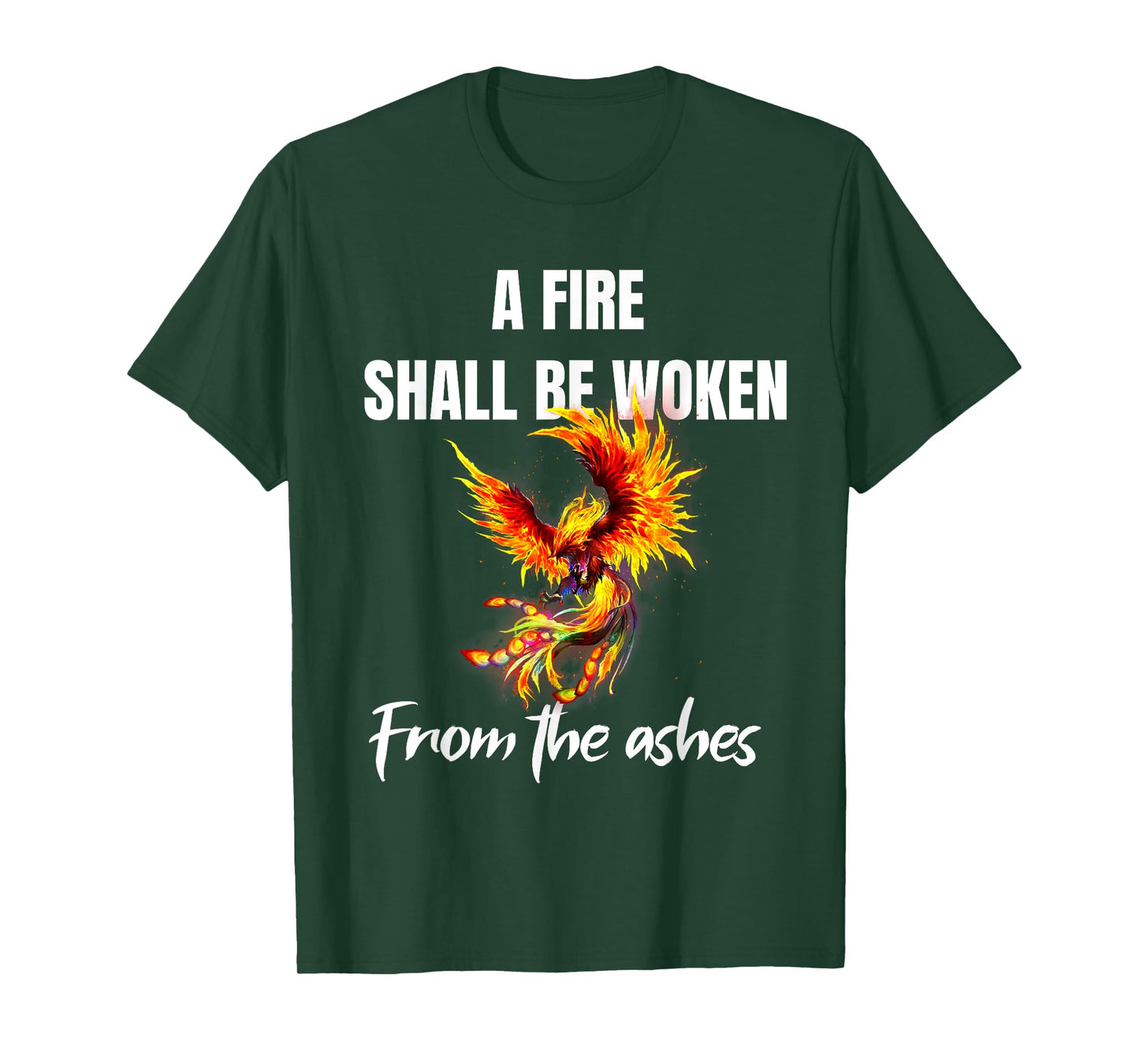 Phoenix Rising Quote Rise from the Ashes Rebirth Symbol T-Shirt