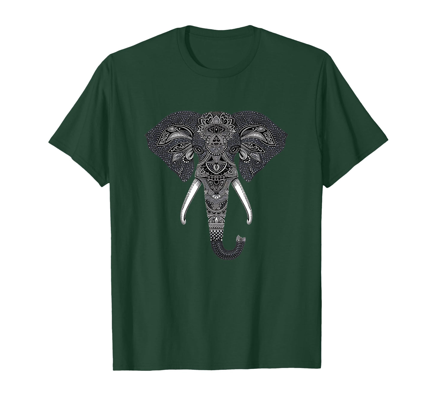 Mandala Style Elephant Tee Perfect for Women and Men T-Shirt