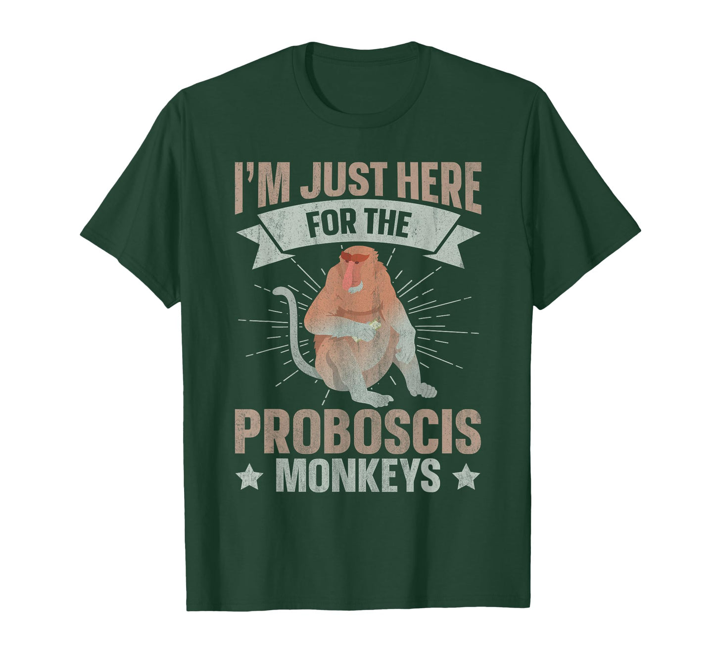 Long Nosed Monkey Design for a Proboscis Monkey Fan T-Shirt