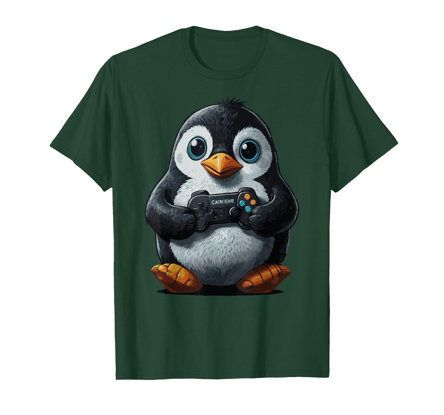 Gaming Cute Penguin gamer Penguin Playing Video Games T-Shirt