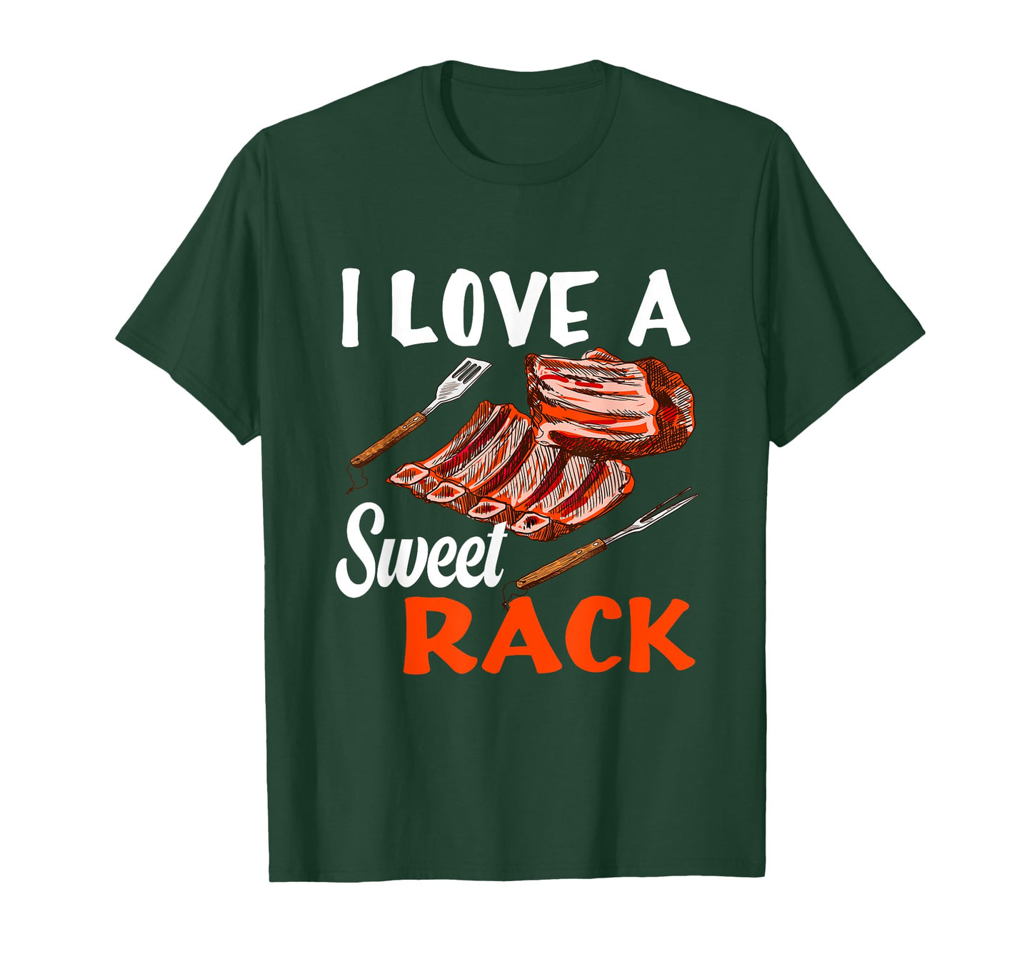 I love a sweet Rack BBQ & Grilling Beef Ribs or Pork Ribs T-Shirt