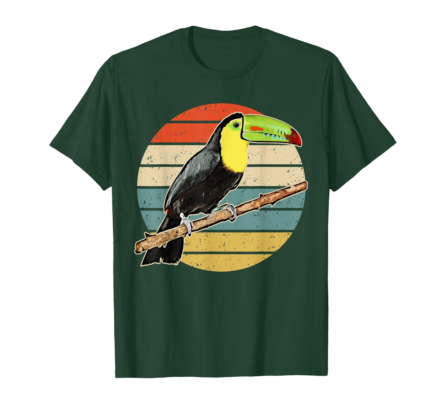 Retro Toucan Vintage Distressed Style Toucan T-Shirt