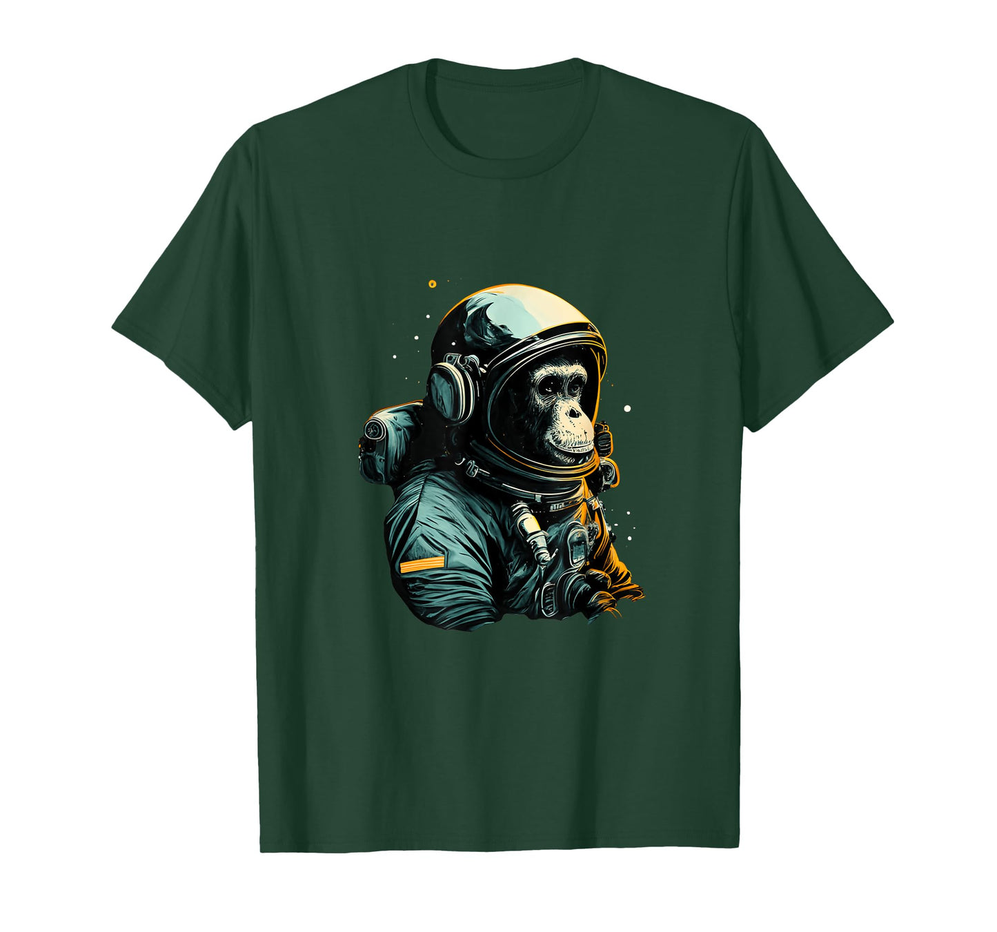 Chimpanzee Astronaut Space Travel Monkey Vintage Design T-Shirt