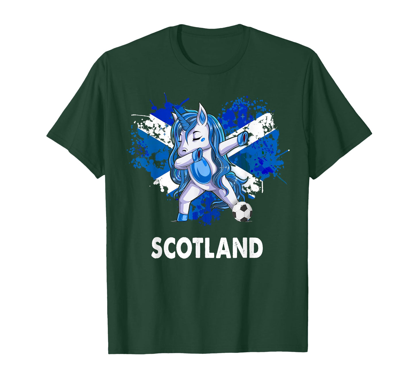 Unicorn Scottish Flag For Kids & Scottish Expats In Scotland T-Shirt