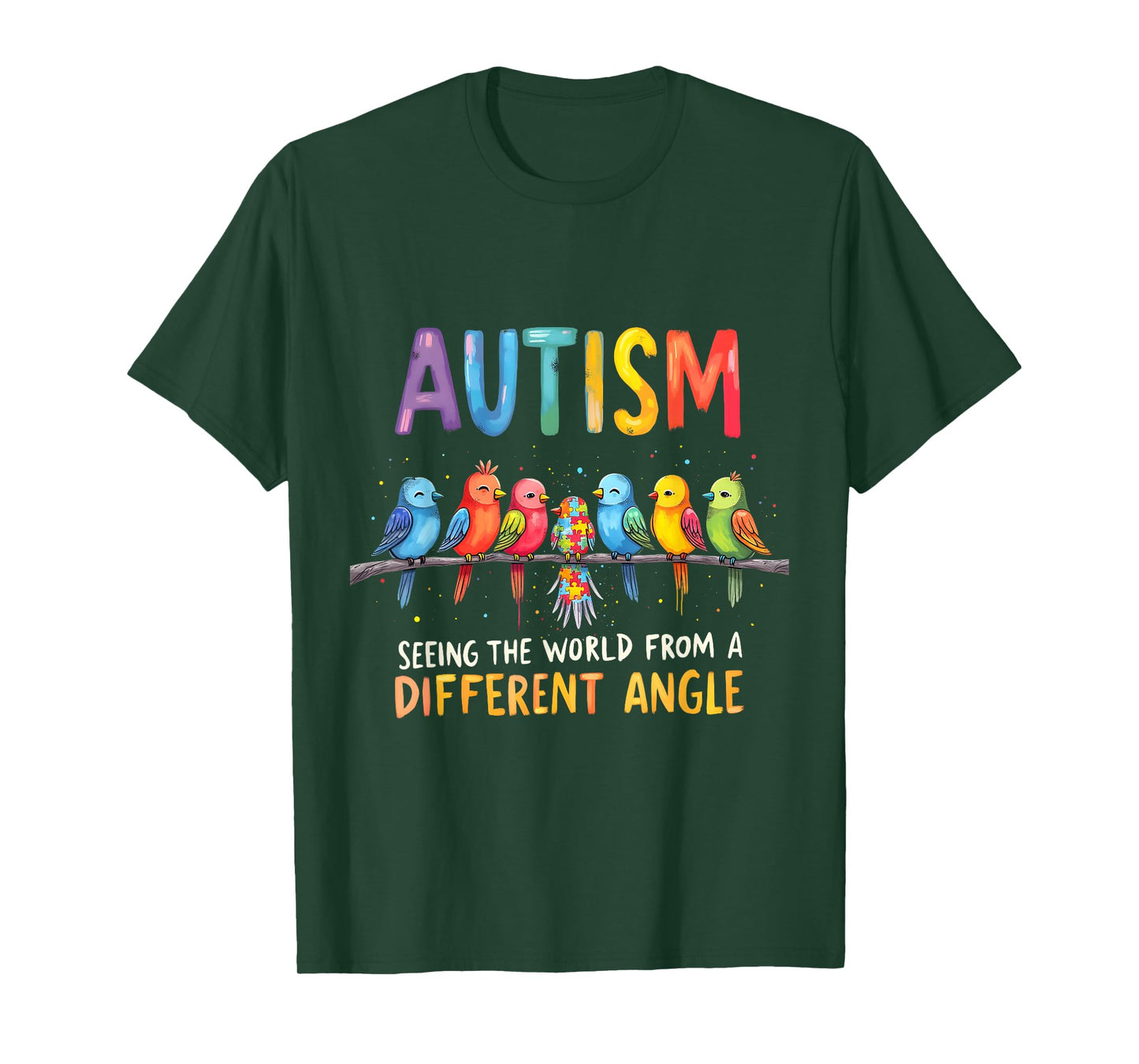 Autism Awareness Different Angle Neurodiversity Design T-Shirt
