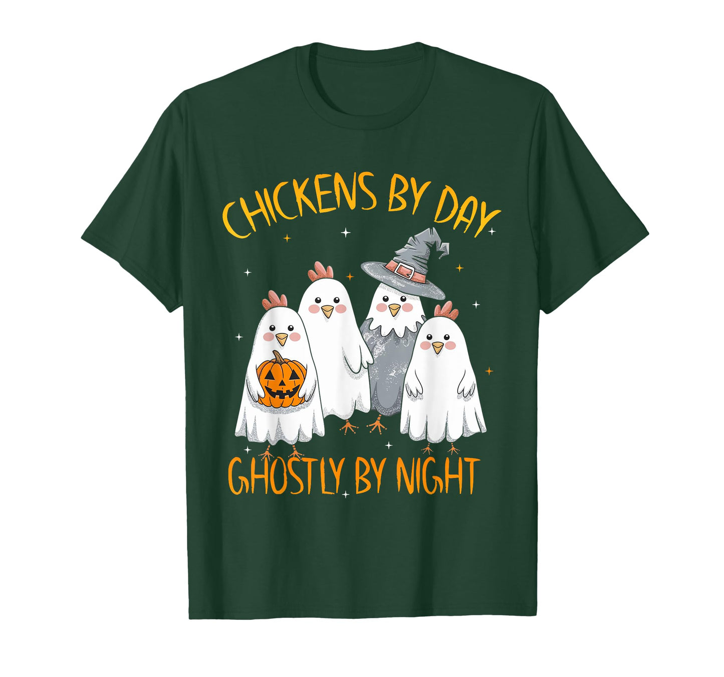 Funny Chicken Halloween Costume Spooky Season Chickens Witch T-Shirt