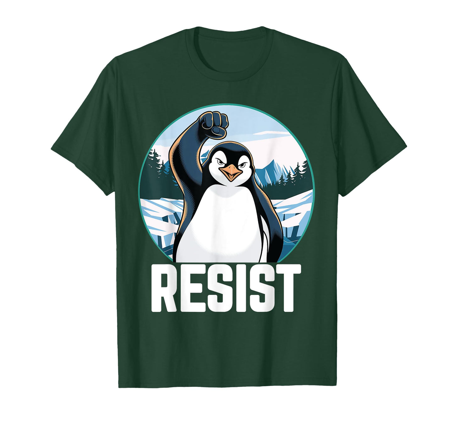 Penguin Funny Resist Tariffs T-Shirt