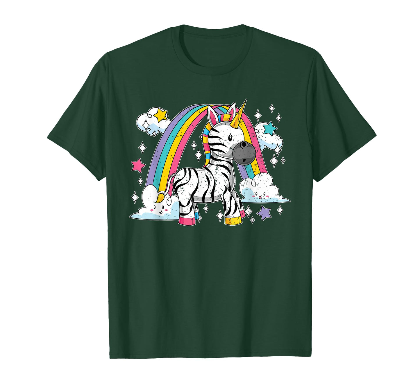 Africa Animal Zebracorn Rainbow Fairytale Zebra Unicorn T-Shirt