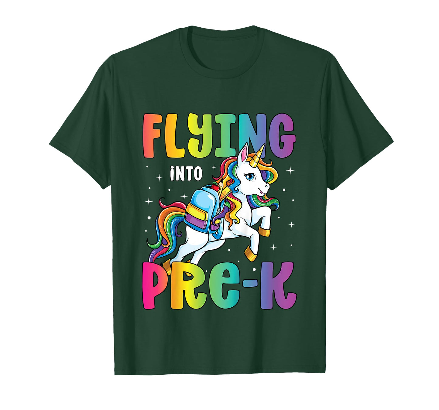 Pre Kindergarten Girls Unicorn First Day of Pre K T-Shirt