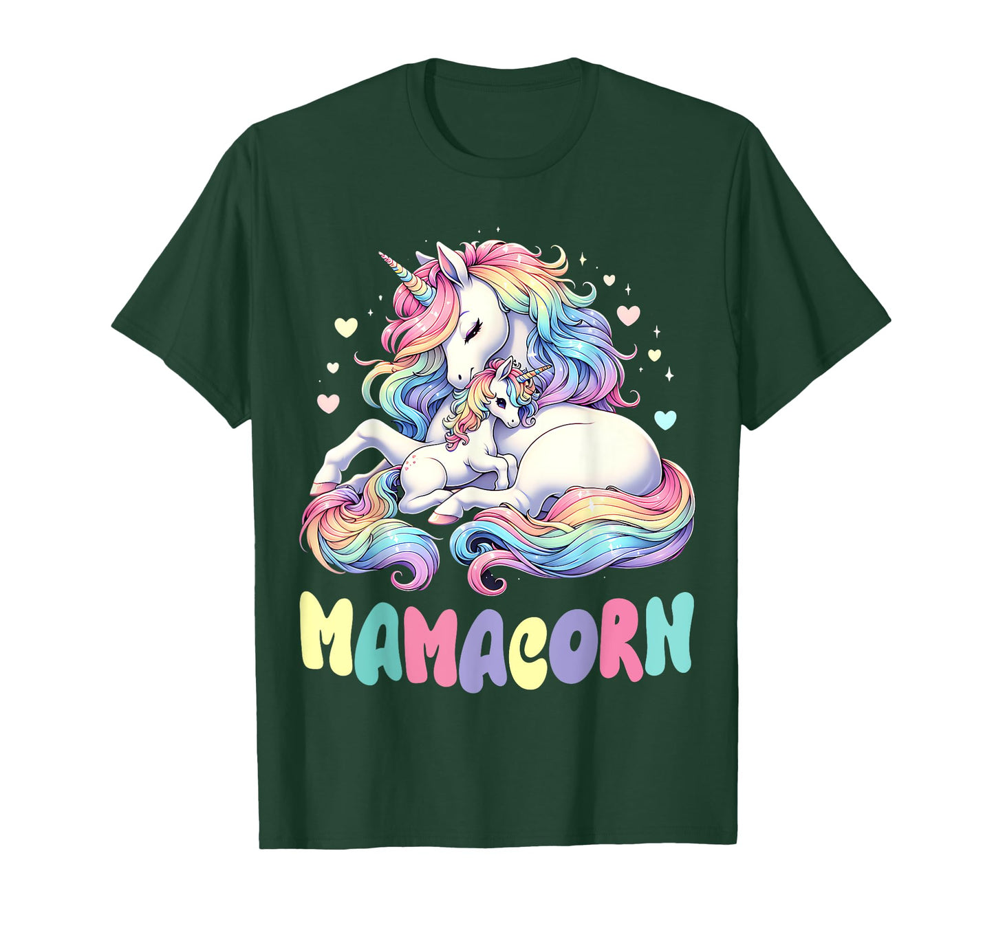 Funny Mamacorn Costume Mothers Day Unicorn Mom Women Mother T-Shirt