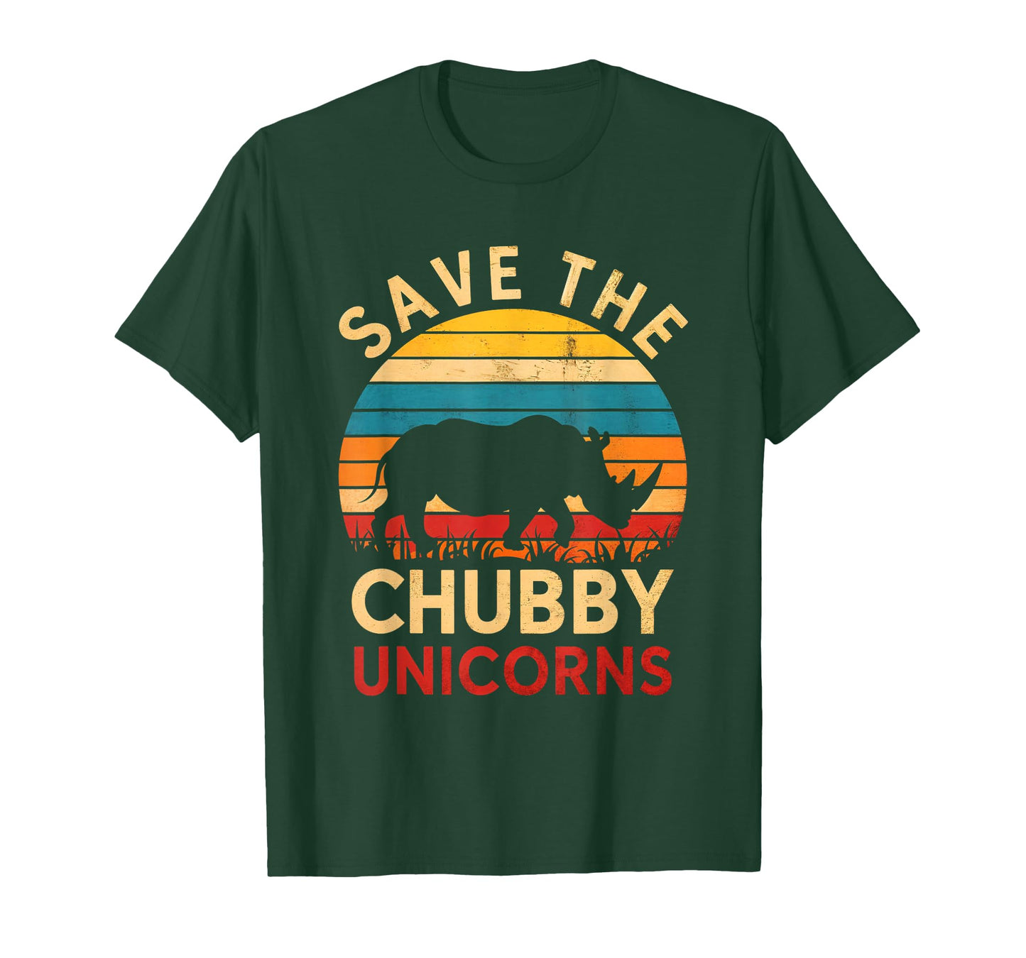 Save The Chubby Unicorns Rhino Animal Rights Conservation T-Shirt