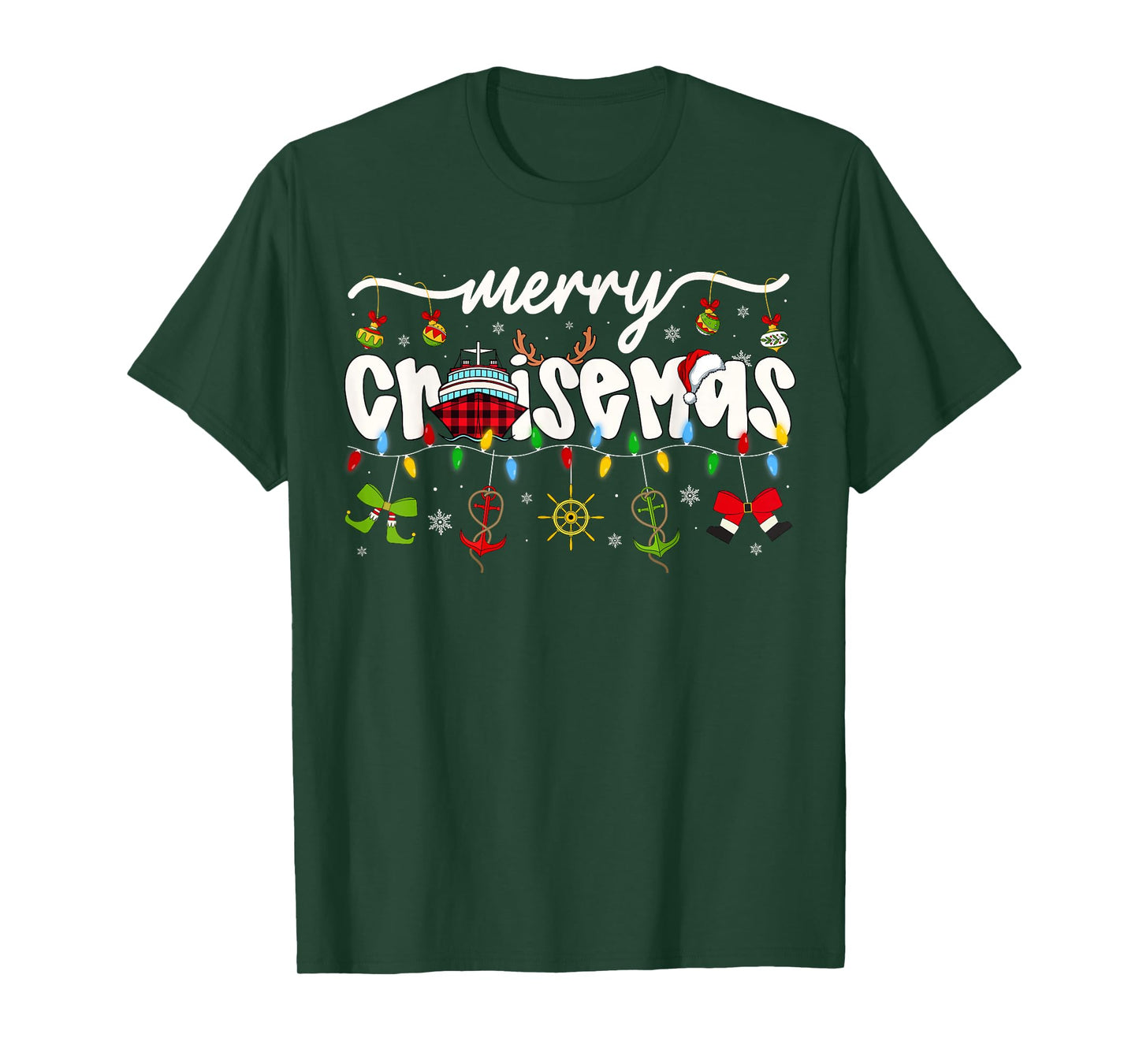 Merry Cruisemas Christmas Family Cruisin Cruise Lover T-Shirt