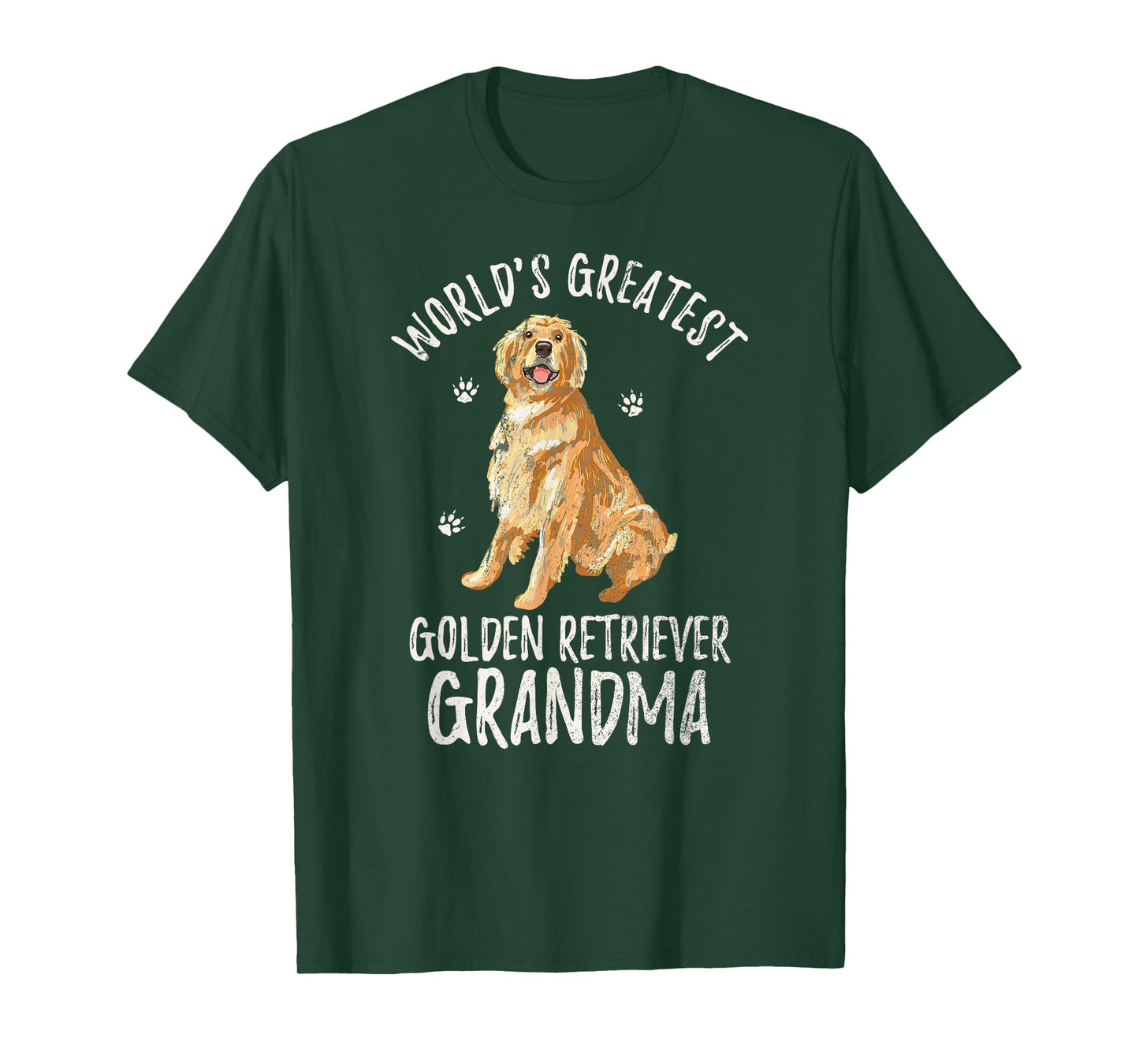 World's Greatest Golden Retriever Grandma Funny Dog Lover T-Shirt