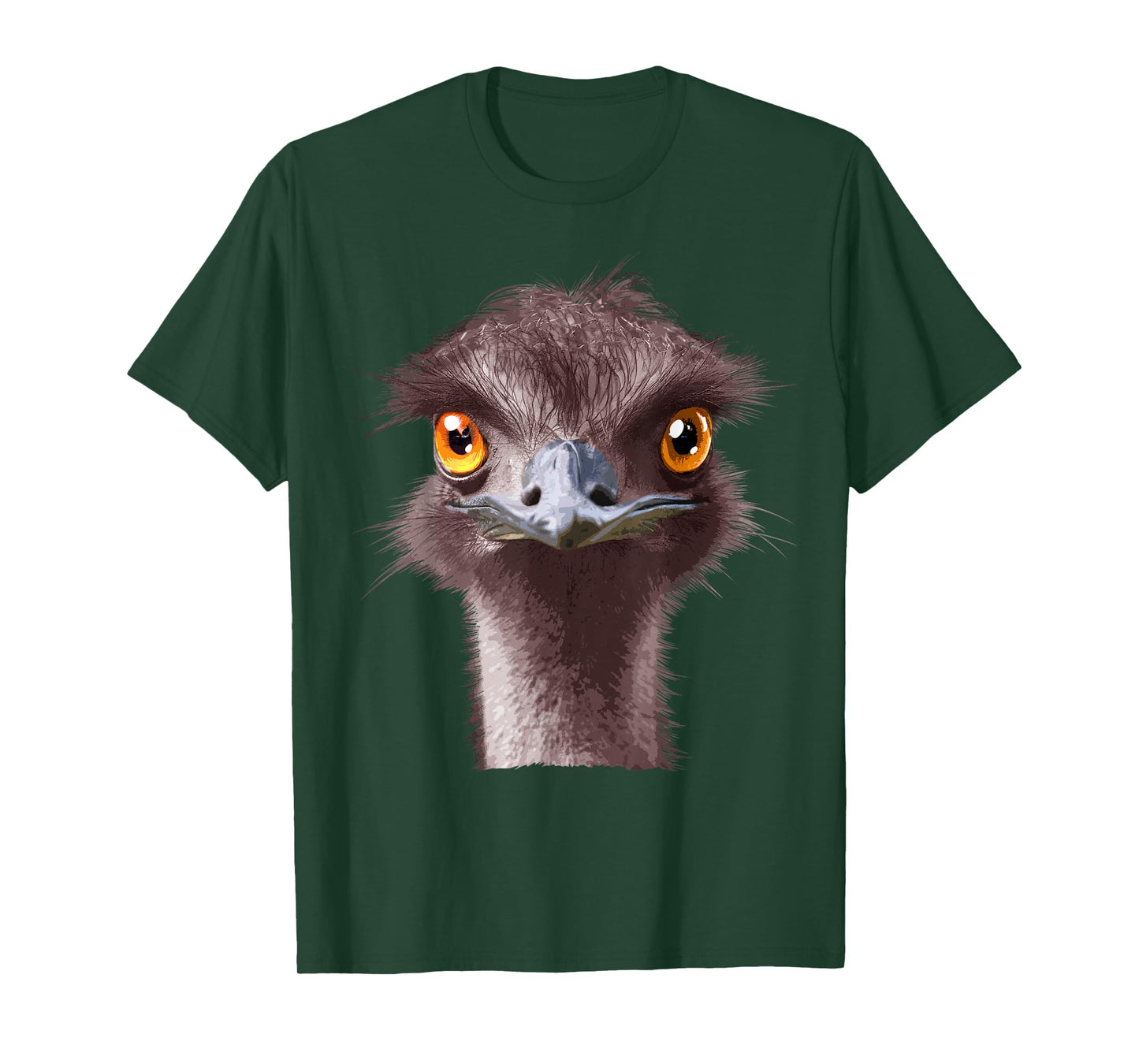 Funny Emu Head Art Men Women Boys Girls Kids Emu Bird Lover T-Shirt