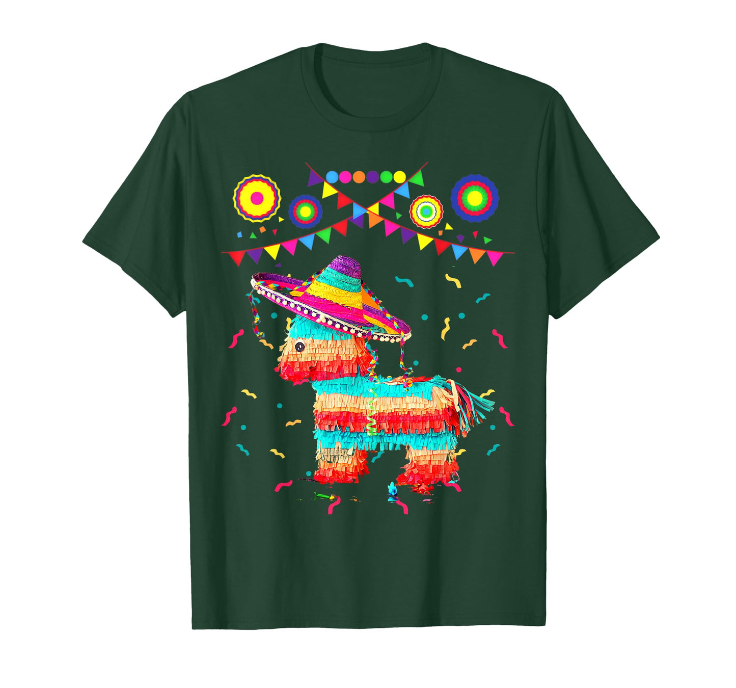 Funny Donkey Unicorn Birthday Pinata Fiesta Cinco de Mayo T-Shirt