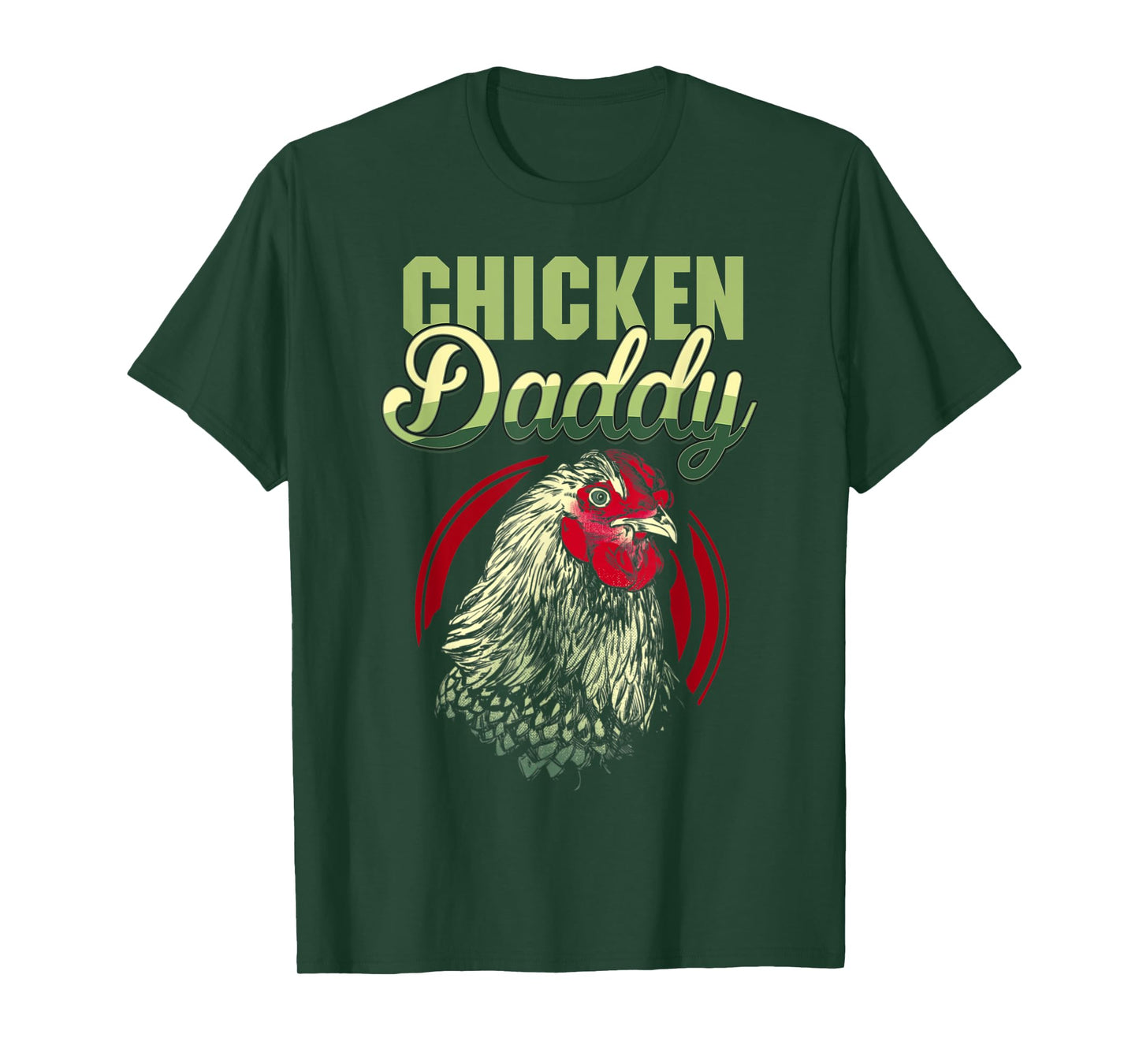 Chicken Daddy Chicken Dad Farmer Funny Father's Day T-Shirt