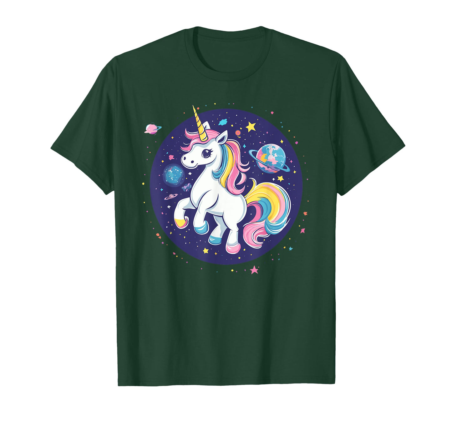 Unicorn In Space Cosmic Rainbow Adventure T-Shirt