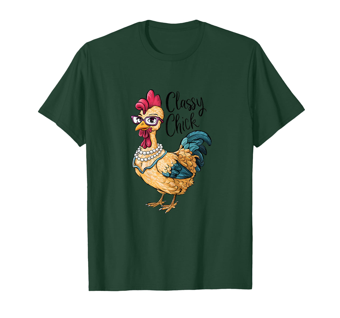 Classy Chick Elegant Fowl - Women's Chicken T-Shirt
