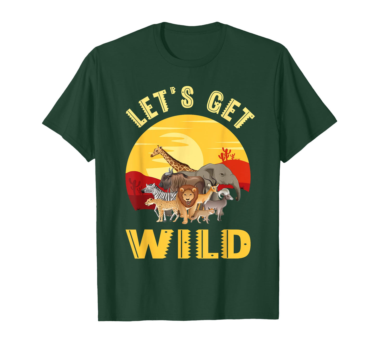 Funny Safari Design For Men Women Kids Safari Animal Lovers T-Shirt
