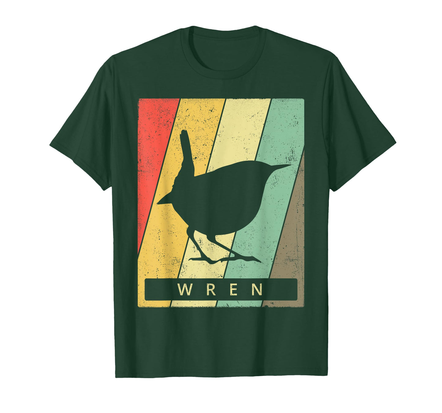 Wren Bird Lover Vintage Retro Animal T-Shirt