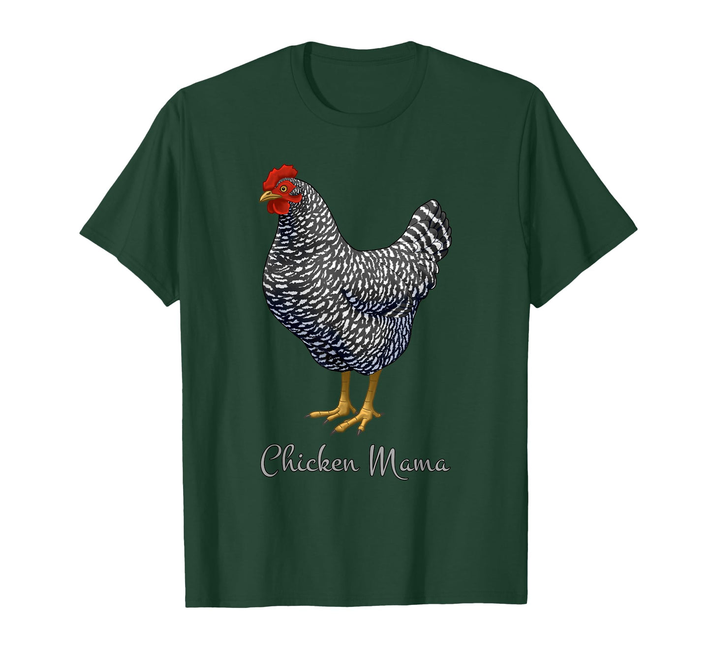 Chicken Mama Black Barred Plymouth Rock Hen Mom Bird Lovers T-Shirt