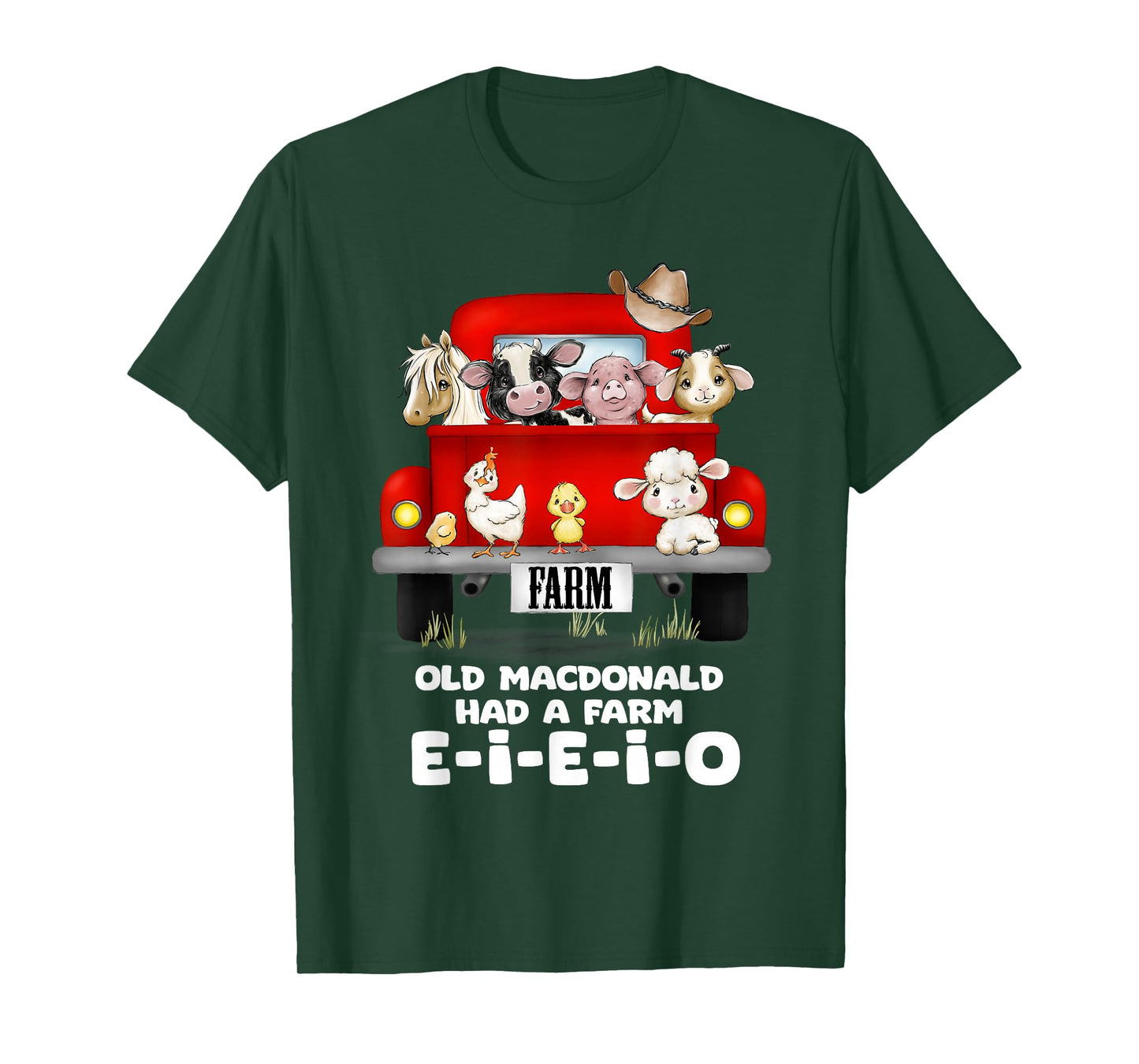 Toddler Kids Old MacDonald Had a Farm E-I-E-I-O Nursery Song T-Shirt